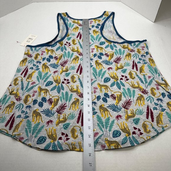 Secret Treasures Women's Size XL 16-18 Sleep Tank Top Leopard Leaves New With Ta - Picture 10 of 10